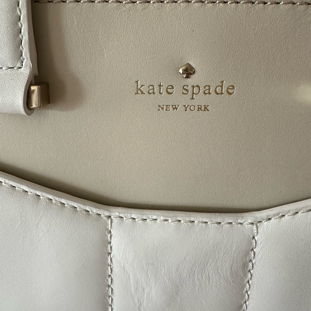 NWT Kate Spade Park Avenue cream handbag - Picture 2 of 14